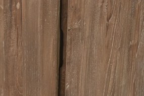 Dulap, natur, din lemn de tec reciclat, "Idomi"