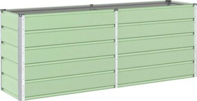 vidaXL Jardinieră Verde pastel 480 x 50 x 45 cm Oțel Galvanizat