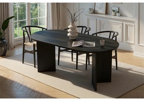 Masă de sufragerie Sablin Wood Black