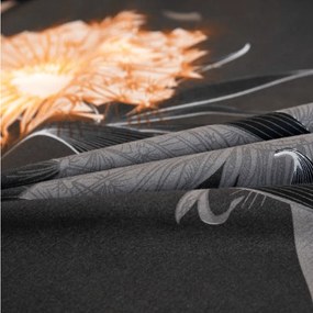 Lenjerie de pat din microfibra flanel DANDELUNE gri inchis Dimensiune lenjerie de pat: 70 x 90 cm | 140 x 200 cm