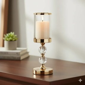 Set 3 lumânări LED BRILLO, crem, cu telecomandă, alimentare 3x AAA