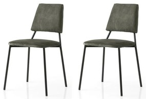 Set de scaune de sufragerie Lima Anthracite andBlack, 2 buc.