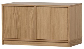 Set TV în culoare naturală cu aspect de lemn de stejar 264x88 cm Modulair – vtwonen