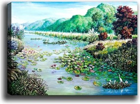 Tablou 441HPE2821, multicolor, panza, 100x70 cm