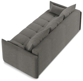 Canapea gri închis extensibilă/cu spațiu de depozitare 225 cm Moku – Makamii