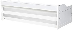 Pat de o persoană 200 x 90 cm Elinor (alb) (cu somieră). 1078681