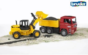 Bruder 2725 Vehicule de construcții MAN nákl.mașină și excavator