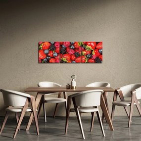Tablou - Încărcătură de fructe (cu ceas) (90x30 cm)