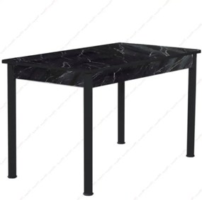 Masa bucatarie Bella negru marmorat, 120 cm