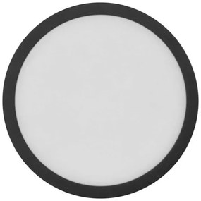 Plafonieră LED/12,5W/230V 3000/3500/4000K d. 17 cm negru