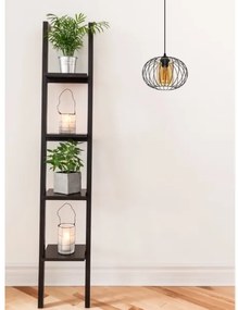 Lustră pe cablu CORRINI 1xE27/60W/230V d. 25 cm negru/bej