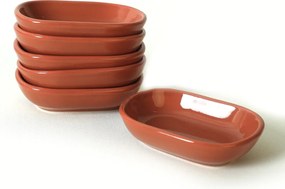 Set 6 boluri 275KRM219, maro, ceramica, 11 cm