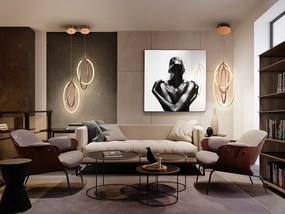 Pendul LED design ultra-modern Ocellis auriu roze SV-814263