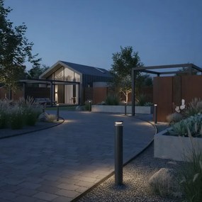 Lampă LED de exterior Ideal Lux BOEING LED/14W/230V 100 cm IP65 negru