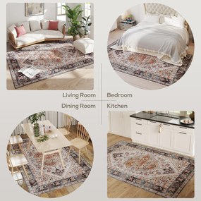 HOMCOM Covor cu Fir Scurt Boem Antiderapant și Lavabil 230x160 cm Maro | Aosom Romania