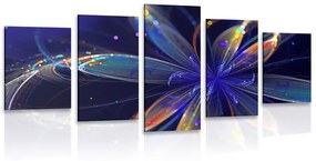 Tablou 5-piese floare virtuală