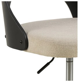 Scaun de birou negru-bej Lucy – Actona