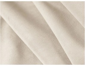 Pat dublu 200x200 cm bej tapițat cu spațiu de depozitare și somieră Kelp – Micadoni Home