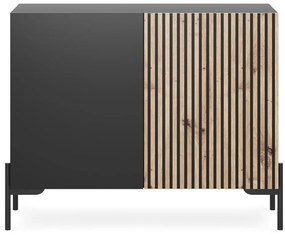 Dulap Lamellito L3  (negru + stejar). 1098814