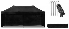 Cort pavilion 3x6 m neagră All-in-One