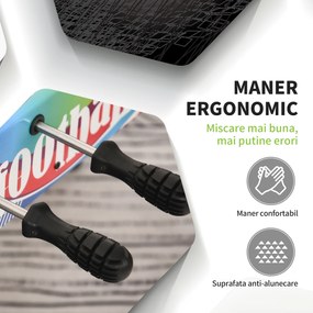 HOMCOM Masă de Fotbal cu 2 Panouri de Scor, din Lemn, Oțel Inoxidabil și Plastic, 86.5x43.5x63 cm, Multicolor | Aosom Romania