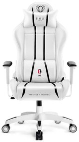 Scaun De Gaming Diablo X-One 2.0 Normal Size: Alb-Negru Diablochairs