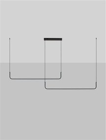 Lustra LED suspendata stil minimalist liniar STRITA L-165cm