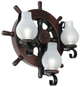 Aplica de perete in stil marinaresc fabricata manual din lemn Timona WOOD-TI-AP3