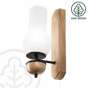 Aplică Brilagi COTTAGE 1xE14/40W/230V stejar/alb