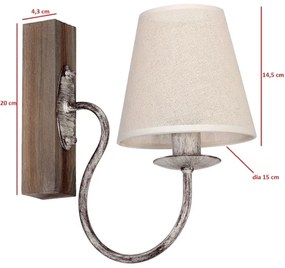 Corp de iluminat perete CARIN 1xE14/60W/230V