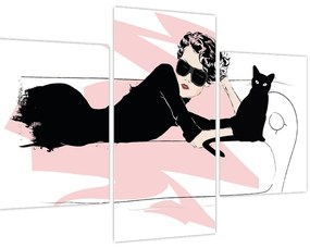 Tablou - Doamnă de modă (90x60 cm)