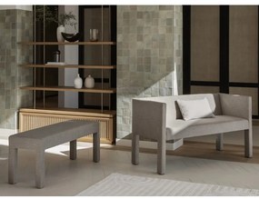 Bancă bej cu tapițerie din stofă bouclé Sitta – Blomus