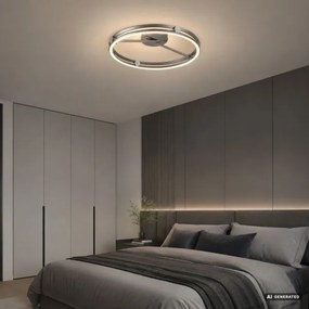 Rabalux 71277 - plafonieră LED dimabilă TRIXO 60W/230V 3000-6500K Ø 50 cm gri + telecomandă