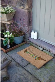 Covoraș de intrare din fibre de nucă de cocos 40x60 cm Welcome Sausage Dog – Artsy Doormats