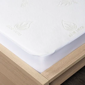 Protecție impermeabilă pentru saltea 4Home Aloe Vera cu bordură, 160 x 200 cm + 30 cm, 160 x 200 cm