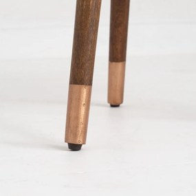 Masuta auxiliara design unicat Alcasar 50cm, cupru antic