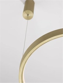 Lustra LED suspendata design modern circular PERRINE D-40cm aurie