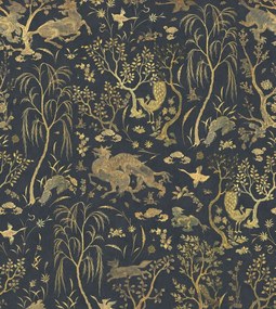 Fototapet, Dragon Garden, Gold, Rebel Walls