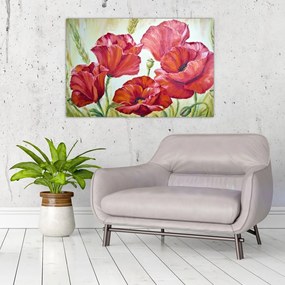 Tablou - Mac - flori (90x60 cm)