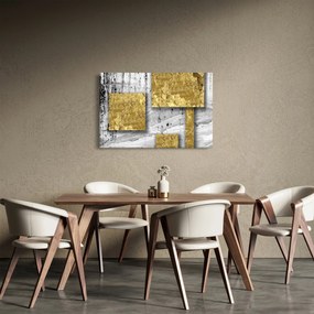 Tablou - Pătrate de aur N⁰3 (90x60 cm)