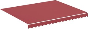 vidaXL Pânză de rezervă pentru copertină, roșu vișiniu, 3x2,5 m