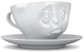 Ceașcă din porțelan pentru cafea 58products Oh please, 200 ml, alb