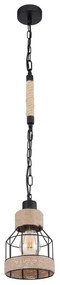 Pendul design modern Halia negru, maro 14cm