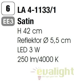 Veioza LED / Lampa birou design modern Mira LA 4-1133/1 satin OR