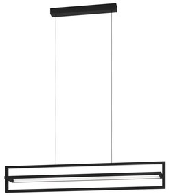 Lustra LED dimabila cu telecomanda design modern Siberia negru