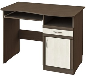 Birou Soft cu Usa Si Sertar Wenge cu mesteacan