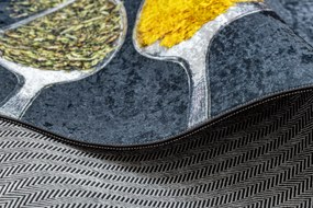 ANDRE 42760 covor lavabil linguri, condimente bucatarie, anti-alunecare - gri / verde