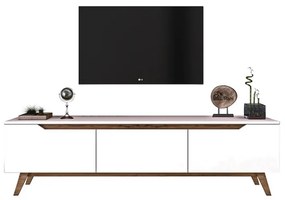 Comoda TV Kasandra Alb 180x35x48.5 cm