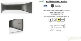 Aplica de perete de exterior cu protectie IP54, VIEW 71519