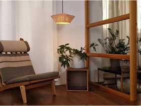 Osram - Lustru suspendat cu cablu DECOR STRIPES, 1xE27/10W/230V, Ø 40,5 cm, bej